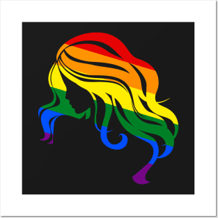 lgbt Rainbow Girl Posters and Art